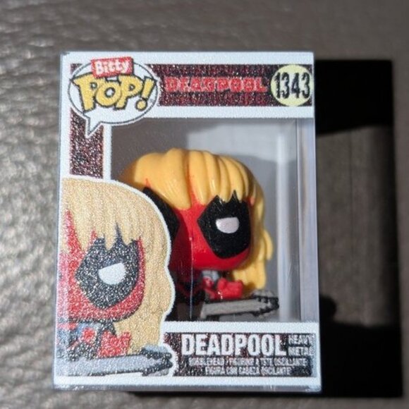 🐲3 FOR $9🦄 Funko Bitty POP #1343 Marvel Deadpool Heavy Metal Mini Figure Small - Picture 1 of 6